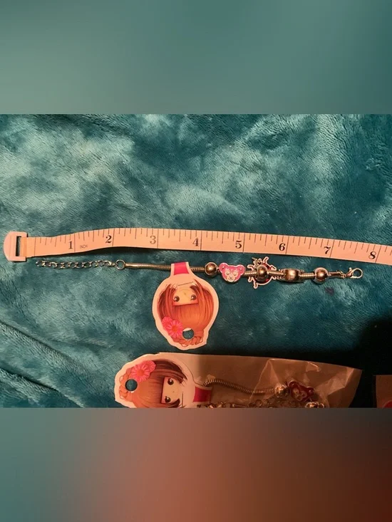 Girls' SLIDER Charm Bracelet TO CUTE Accessories NEW Pandora Style - Picture 5 of 16